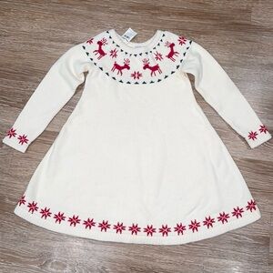 Hanna Andersson Cream Dress Sweater dress 6/7